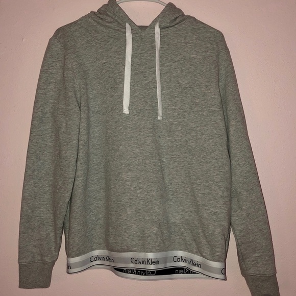 Calvin Klein Grey Hoodie SMALL - Picture 3 of 5